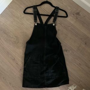 Topshop overall mini dress